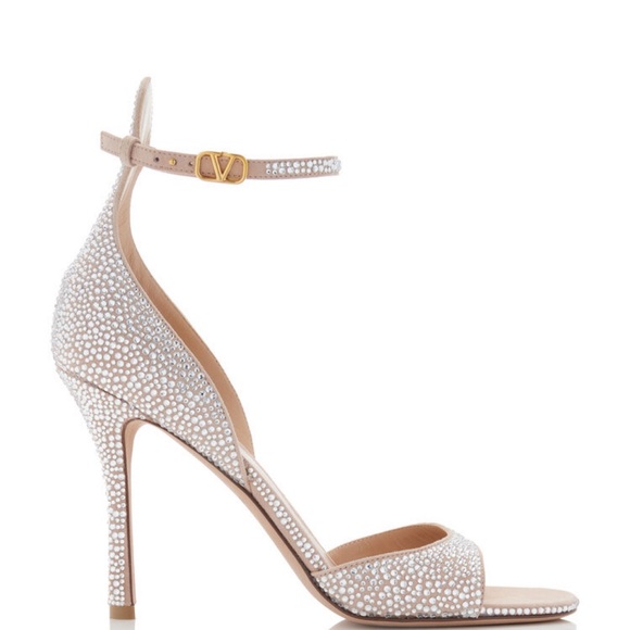 Valentino Garavani Tan-Go Sandals with Crystals 100mm - IT 36 / US 6 - Picture 4 of 4